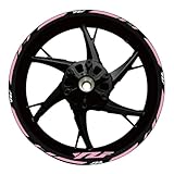 Jante Stickers kit Autocollant Réfléchissant pour Jante De Moto pour Yamaha YZFR1 YZFR3 YZFR6 YZF R1 R3 R6 YZF R1 YZF R3 YZF R6 Reflective Rim Stripe Sticker(Couleur 24)