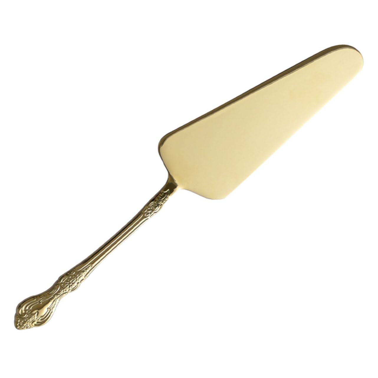 OFFSCH Baroque Stainless Steel Cake Server with Ergonomic Handle Versatile Spatula for Serving Cake Pies Pastries and Pizza Serrated Edge for Easy Cutting Baking Tool