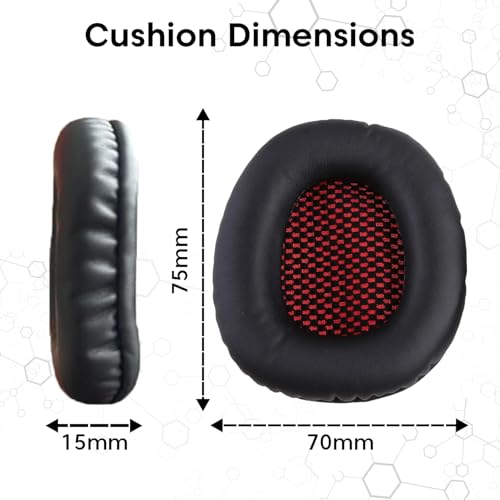 Image of Sounce Replacement Earpad Cushions Compatible with Boat Rockerz 510 Headphones, Premium Soft Protein Leather & High-Density Memory Foam Ear Pads for Long-Lasting Comfort, Noise Isolation (1 Pair)