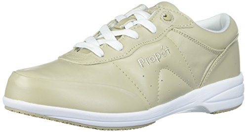 Propet Women's Washable Walker Walking Shoe, SR Bone/White, 11 S US