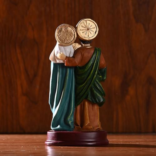 Estatua Sagrada Familia 13.8 cm Figura Religiosa Decorativa miniatura 3
