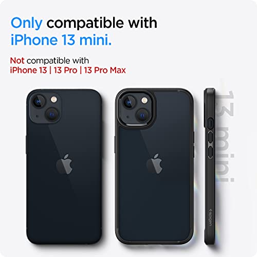 Image of Spigen for iPhone 13 Mini Case, Ultra Hybrid [No Magnet Ring][Anti-Yellowing] - Matte Black