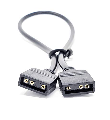 Image of Micro CONNECTORS 3-Pin Addressable RGB (ARGB) Extension Cable - 30cm with Male Pins
