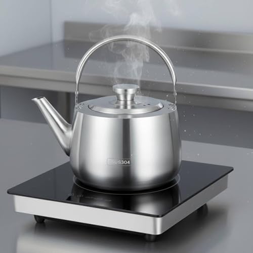 Bouilloire en Inox Robuste Base Épaisse Récipient Eau Chaude Restauration