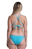 JOLYN Europe Athletic Bikini Swimsuit Bottom, Medium Coverage - Women's Sport Bathing Suit Bottom, Bikini Bottom for Competitive Swimming, Water Polo, Lifeguarding, Paddling, Hawaii Blue, Medium