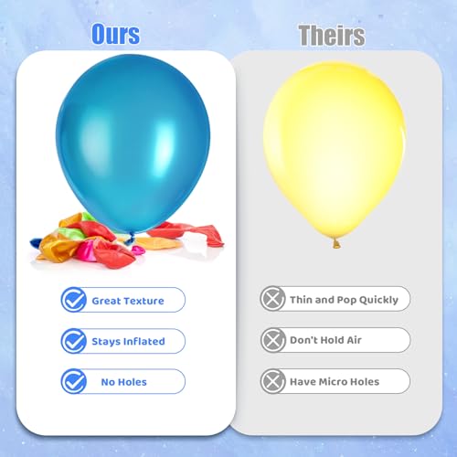 Gyipfipa RJQQTZ-60 Pack Balloons Assorted Color 12 Inches Rainbow Latex Balloons thumb #3