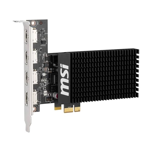 MSI Geforce GT 710 2GD3H 4HDMI pci_e Graphic Card - NVIDIA Geforce GT 710 GPU, GDDR3 2GB DDR3 64-Bit Memory, PCI Express Gen 2.0 X1 Interface, Upto... - Image 4