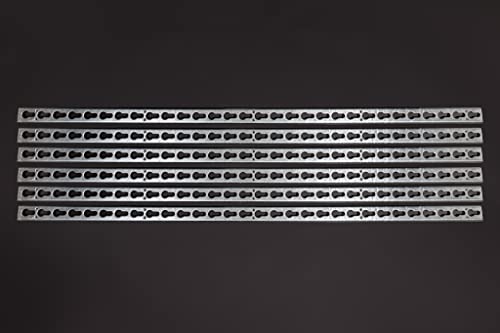 5 ft. Metal Keyhole Tracks with Pinless Jump Cups-3 Pair - 6 Rails - 6 Jump Cups