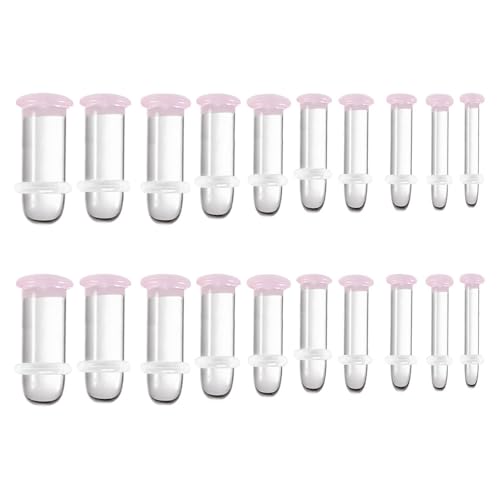 BOKABOO 14g-2g Glass Ear Plugs Gauges Pink Pain-Free 0.5mm Increments Dead Stretching Ear Stretching Kit Comfy & Crazy Domed Body Piercing Jewelry for Women & Men