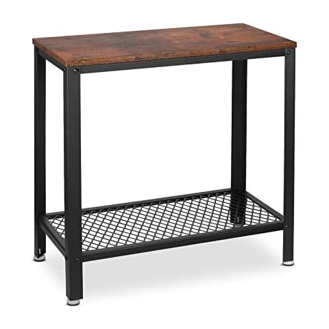 ALVOROG End Side Table 2-Tier Nightstand with Storage Shelf Coffee Table Easy Assembly Wood Look Accent Furniture for Living Room Bedroom Kitchen Cover