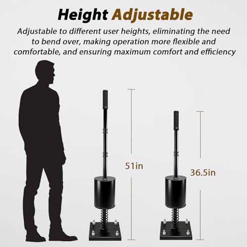 Herramienta compactadora de suelo con mango ajustable miniatura 5