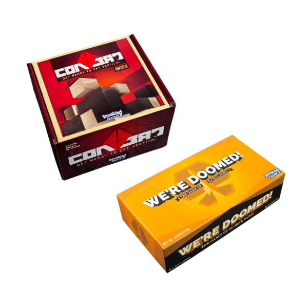 We're Doomed! & Convert Board Game Bundle: Intense Survival Strategy Meets Engaging Spatial Puzzle for Dynamic Family Game Nights