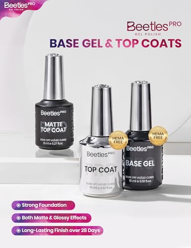 Image of Beetles PRO Gel Polish Set - Poetry of Garden, 15ml Full Size Neon Bright Summer Gel Polish 18 Colors Salon Nails Kit with Base Coat Glossy & Matte Top Coats, 6 Painting Gel UV Nail Lamp Cure Needed