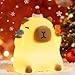 NesveCit Capybara Night Light for Kids, Capybara Squishy Lamp, 3 Level Dimmable Nursery Nightlight with Timer, Rechargeable Cute Animal Night Light for Baby, Bedroom Decor, Holiday Gift for Girls Boys