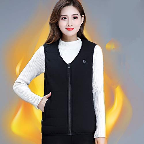 Colete de aquecimento, Andoer Colete de aquecimento Colete de aquecimento de carregamento USB Colete