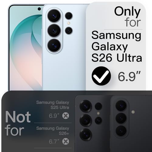 Image of JETech Magnetic Slim Cover Case for Samsung Galaxy S26 Ultra, Compatible with MagSafe, Anti-Slip Grip & Full Camera Lens Protection, Ultra-Thin Lightweight Matte Finish Phone Cover (Omphalodes)