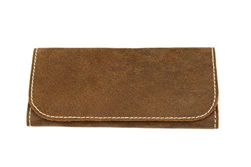 Poche à tabac cuir 50g brun clair : protégez votre tabac de l'humidité