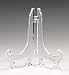 5" Clear Plastic Easels or Plate Holders - Pkg of 12 Easels to Display Plates, Pictures or Other Items