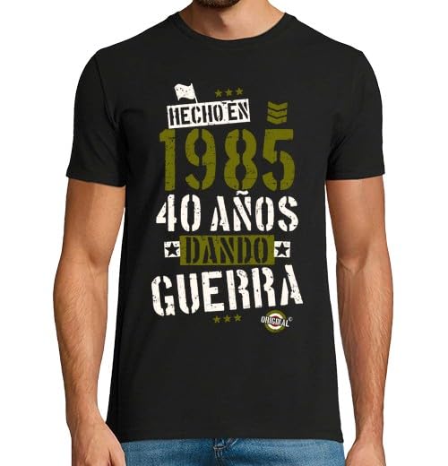 T-shirts presente 40 aniversário para homem - t-shirt 40 anos homem - t-shirt 1985 - t-shirt divertida presente compatível - presentes originais para homem 40 anos - ideias para aniversário 40 anos,