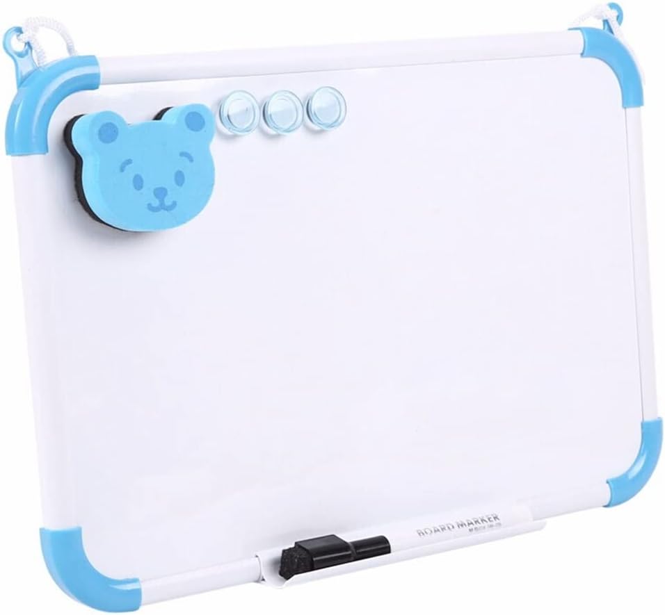 Dry Erase Whiteboard With Stand, A4 Double Sided White Board With 7 Dry