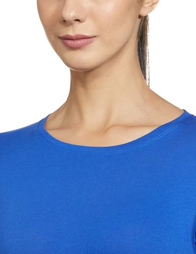 Image of Marks & Spencer Goodmove Womens Striped Cotton Blend Round Neck Regular Fit T Shirt