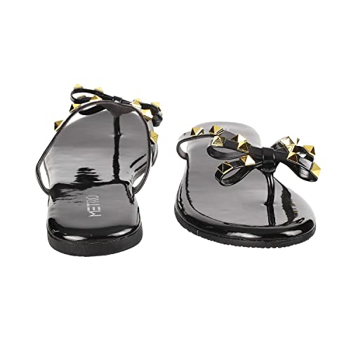 Image of Metro Women's Embellished Faux Leather Flat Fashion Slipper