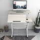 sogesfurniture höhenverstellbar Computertisch Laptoptisch mit Rollen, Mobiler Schreibtisch PC Tisch Notebooktisch Laptopständer für Zuhause und Büro, Ahorn