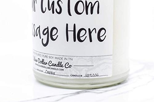 Personalized 8Oz/16Oz Handmade 100% Soy Wax Scented Candle By Silver Dollar Candle Co. #TOP7