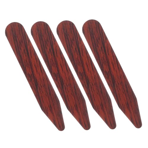 BESTYASH Collar Stays for Men 2 Pair Collar Inserts Wooden Collar Stays for Dress Shirts Collar Support Collar Tabs for Men Shirt Collar Protectors
