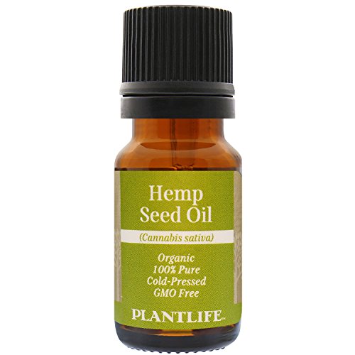 Plantlife Organic Hemp Seed Oil 10 ml - 100% Pure Cold Pressed Base Oil for Aromatherapy