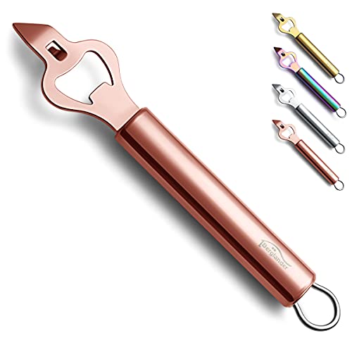 Berglander Rose Gold Bottle Opener, Stainless Steel Beer Bottle Can Opener, Sturdy And Durable Kitchen Gadgets With Titanium Rose Gold Plating #TOP6