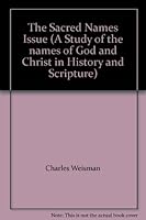 The Sacred Names Issue 1929205201 Book Cover