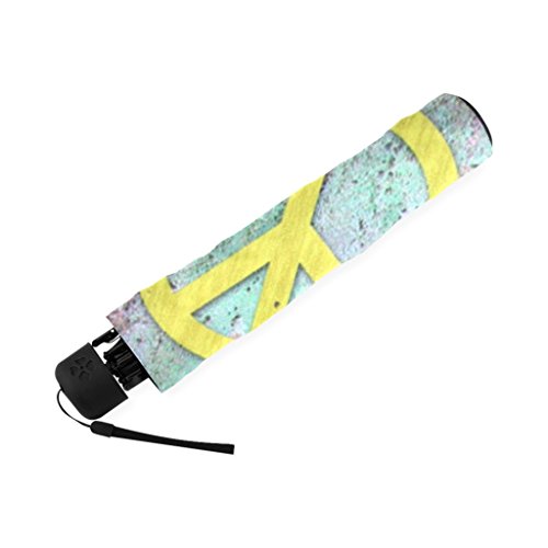 Artsbaba Umbrella Love Peace Sign Rain Umbrella Foldable Uv Protection Umbrella Compact Travel Umbrella #TOP3