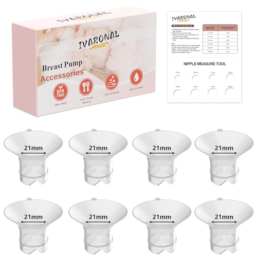 Momcozy M9/M6/M5/V1 pro/V2 pro/S12 pro �p���v�X�Ή� 21mm �A�b�v�O���[�h �t�����W�C���T�[�g Spectra/Medela/eufy/TSRETE/Elvie/Lansinoh �����p �t�����W�T�C�Y�L�b�g �V