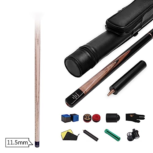 Juego de tacos de billar 18oz Snooker 145cm Set con estuche miniatura 2