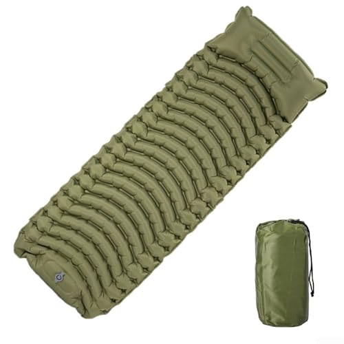 Honseadek Colchoneta inflable ultraligera para acampar, colchón ligero para acampar, senderismo y viajes