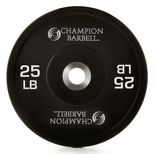 Champion Barbell 2-Inch Olympic Urethane Bumper Plate (Black) – Single Weight Plate