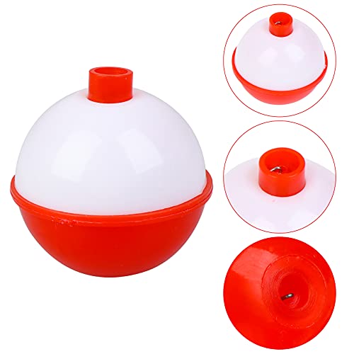 image for FREGITO 16Pcs Fishing Bobbers, 4 Size Snap Hard ABS Fishing Float Red 
