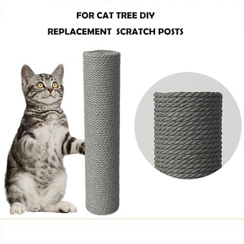 Postes para rascador de gato M10 2 piezas gris kraft miniatura 3