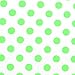 SheetWorld Fitted Cradle Sheet 18 x 36, 100% Cotton Percale - Neon Green Polka Dots, Made in USA