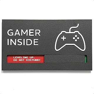 Kubik Letters Game Room Sign - Do Not Disturb Sign Gamer Edition - Gamer Sign - Gaming Door Sign - Gaming Room Decor - Gaming Accessories for Room - Gifts for Gamers - Gaming Stuff