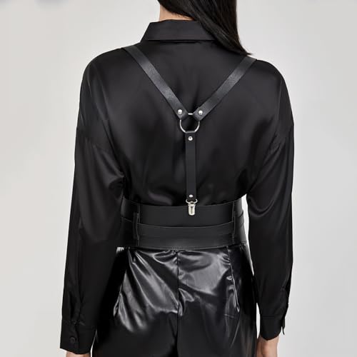 Fashionable Vest Waistband For Women's Strap Leather Decorative Wide Belt Removable4