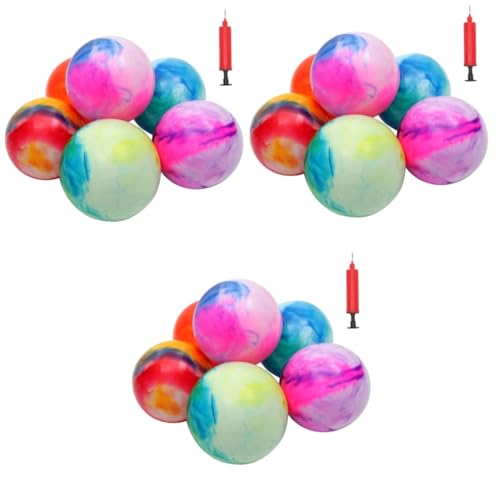 Sosoport 3 Juegos Juguetes de Playa Piscinas inchables inflables Piscina inflador balones hinchables Pool Party Pelota portátil Pelota Inflable de de Arena de polivinilo