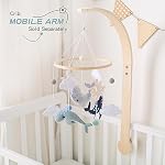 EERKEOD Baby Crib Mobile Ocean Nursery Mobile for Boys Girls Handmade Felt Mobile for Crib Nursery Decor for Infant Bedroom Hanging Baby Mobile for Bassinet Newborn Baby Gift（Whales） - Image 2