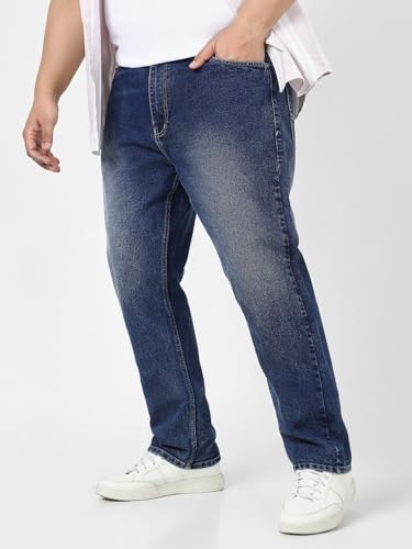 Image of Urbano Plus Men's Straight Fit Mid Rise Jeans