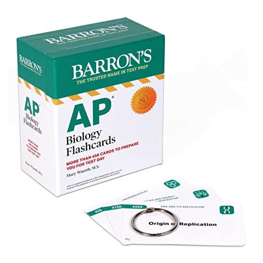 AP Biology Flashcards: Up-to-Date Review and Practice: + Sorting Ring for Custom Study (Barron's Test Prep)