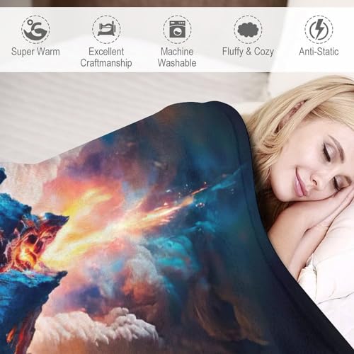 Manta de franela para sofá Vulkan grande transpirable de forro polar 180x200 6
