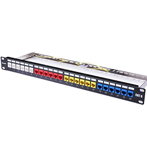 Ampcom 10-Pack Cat6 Rj45 Tool-Less Keystone Jack, No Punch Down Tool Required Utp Module Connector Red #TOP6