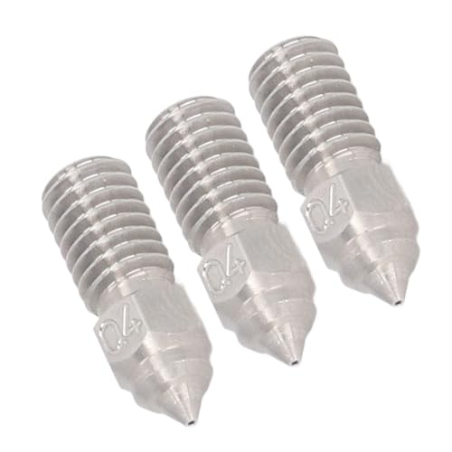 Elprico Reliable 0.4 Mm Stainless Steel Nozzle -nüsen -Set for 4 4Pro, Prevents Constipation for the Gentle 3D Printing 