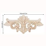 2 Stücke Blume Geschnitzte Lange Onlay Applique Carving Aufkleber Möbel Tür Dekoration(16 * 7.5CM)